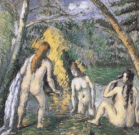 Paul Cezanne Three Bathers (mk35) France oil painting art